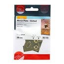 TIMCO Fasteners & Fixings TIMCO Mirror Plates Slotted Electro Brass