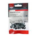 TIMCO Fasteners & Fixings TIMCO Mirror Screws Dome Head Chrome