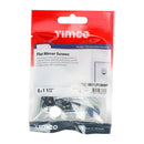 TIMCO Fasteners & Fixings TIMCO Mirror Screws Flat Head Chrome