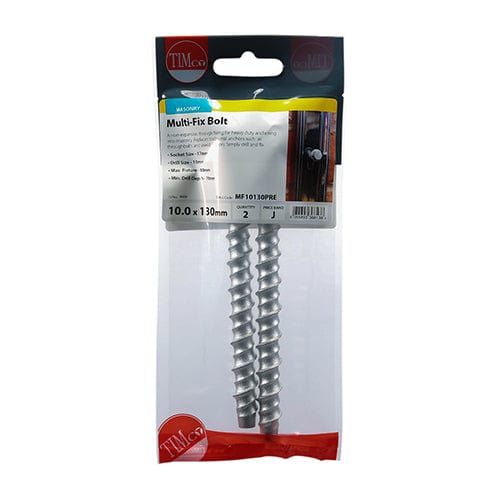TIMCO Fasteners & Fixings TIMCO Multi-Fix Bolts Hex Flange Head Exterior Silver