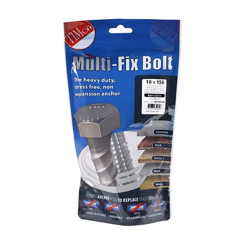 Timco Multi-Fix Bolts Hex Flange Head Exterior Silver