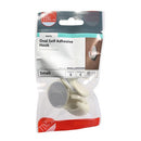 TIMCO Fasteners & Fixings TIMCO Oval Self-Adhesive Hooks - Small - 37.5 x 28.0