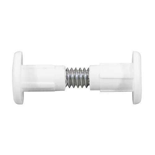 Timco Plastic Cabinet Connector Bolts White - 28Mm - Pack Qty - 4 Pcs