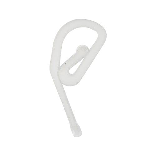 TIMCO Fasteners & Fixings TIMCO Plastic Curtain Hooks White -