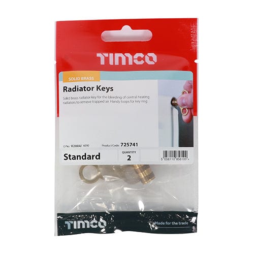 TIMCO Fasteners & Fixings TIMCO Radiator Keys - Standard