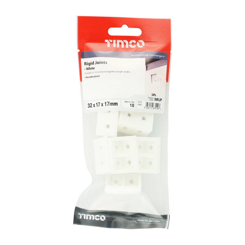 TIMCO Fasteners & Fixings TIMCO Rigid Joints White - 32 x 17 x 17