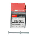 TIMCO Fasteners & Fixings TIMCO Roofing Bolts & Square Nuts Silver