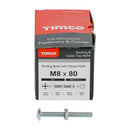 TIMCO Fasteners & Fixings TIMCO Roofing Bolts & Square Nuts Silver