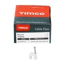 TIMCO Fasteners & Fixings TIMCO Round Cable Clips White