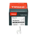 TIMCO Fasteners & Fixings TIMCO Round Cable Clips White