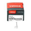 TIMCO Fasteners & Fixings TIMCO Round Cable Clips White