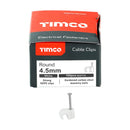 TIMCO Fasteners & Fixings TIMCO Round Cable Clips White