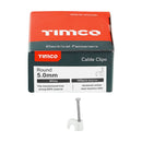 TIMCO Fasteners & Fixings TIMCO Round Cable Clips White