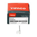 TIMCO Fasteners & Fixings TIMCO Round Cable Clips White
