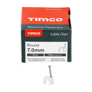 TIMCO Fasteners & Fixings TIMCO Round Cable Clips White