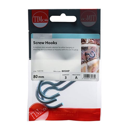TIMCO Fasteners & Fixings TIMCO Screw Hooks Silver