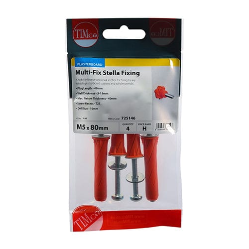 TIMCO Fasteners & Fixings TIMCO Stella-Fix Universal Cavity & Wall Anchors