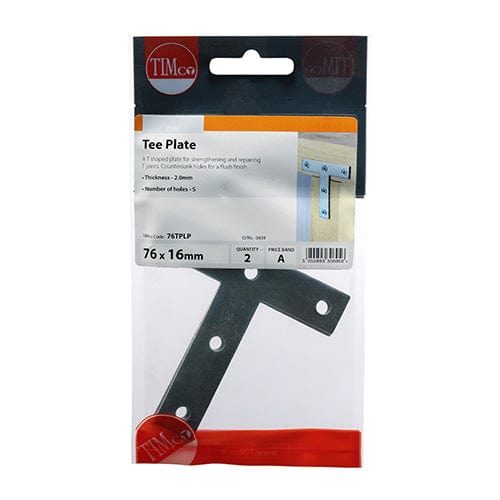 TIMCO Fasteners & Fixings TIMCO Tee Plates Silver