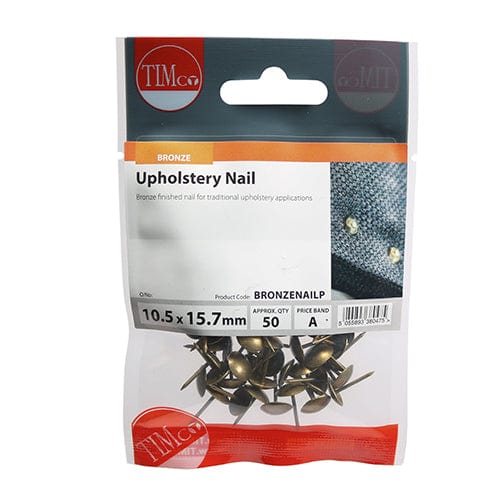TIMCO Fasteners & Fixings TIMCO Upholstery Nails Bronze - 10.5 x 15.7