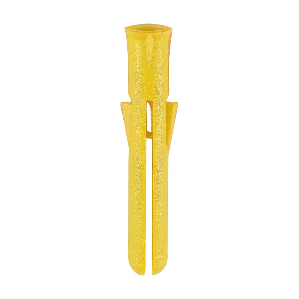 Timco Yellow Premium Plastic Plugs - 25Mm - Pack Qty - 1000 Pcs