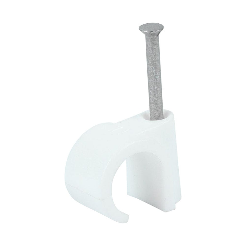 TIMCO Fasteners & Fixings To fit 14.0mm TIMCO Round Cable Clips White