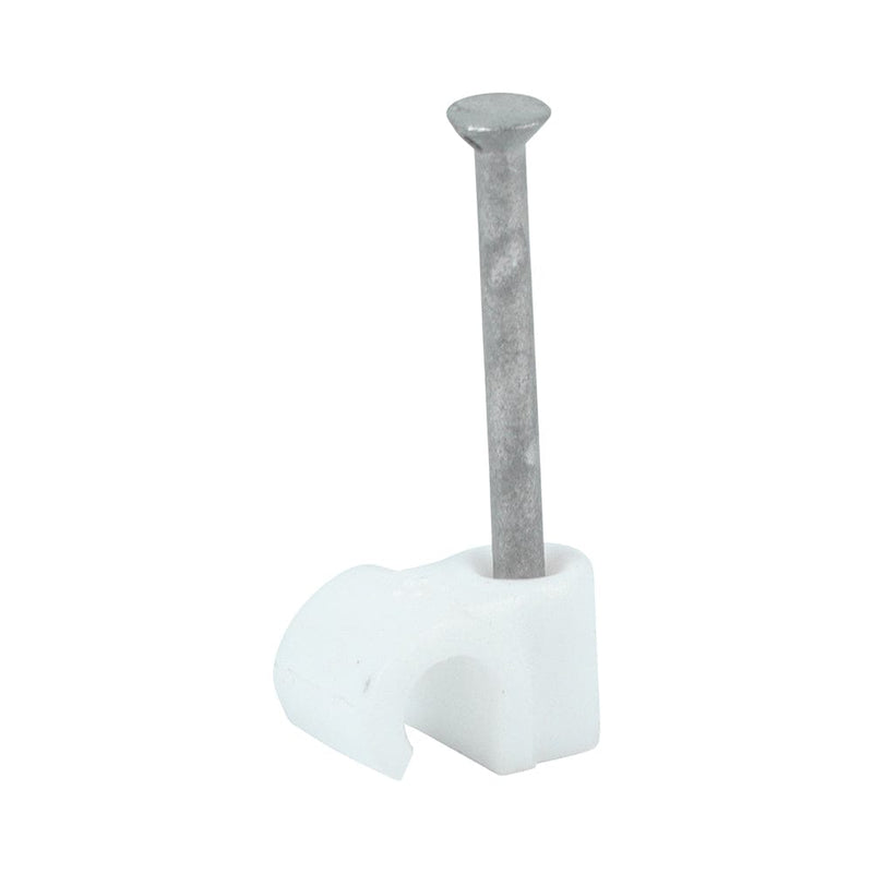 TIMCO Fasteners & Fixings To fit 5.0mm TIMCO Round Cable Clips White