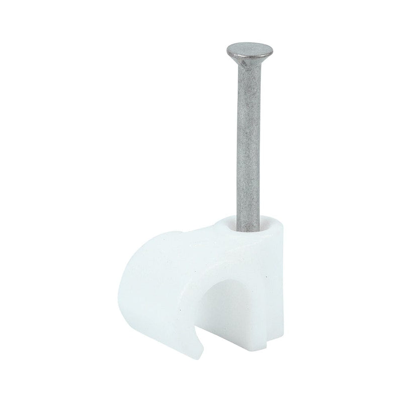 TIMCO Fasteners & Fixings To fit 7.0mm TIMCO Round Cable Clips White