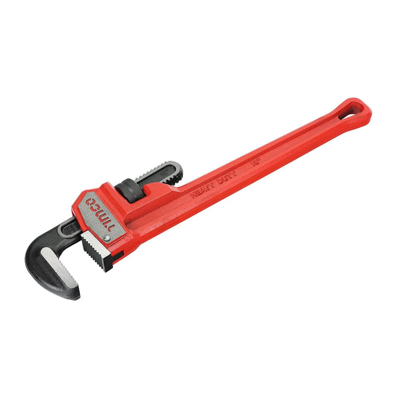 TIMCO Hand Tools 18" Timco Pipe Wrench, Heavy Duty Drop Forged Adjustable Pipe Wrench - Pack Qty - 1 Ea