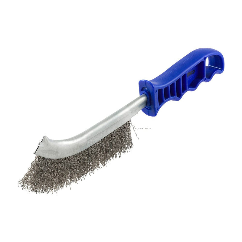 TIMCO Hand Tools TIMCO Blue Handle Wire Brush S/Steel - 255mm