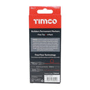 TIMCO Hand Tools TIMCO Builders Permanent Markers Fine Tip Mixed Colours - Fine Tip