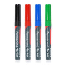 TIMCO Hand Tools TIMCO Builders Permanent Markers Fine Tip Mixed Colours - Fine Tip