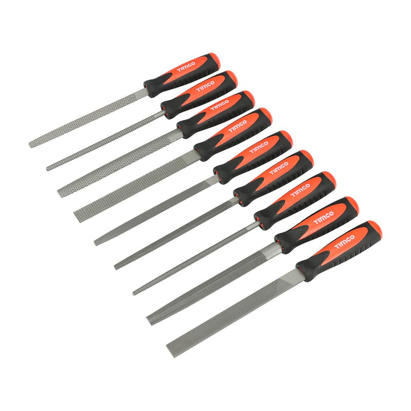 TIMCO Hand Tools Timco File & Rasp Set - 9 Pieces - Pack Qty - 1 Ea