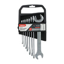 TIMCO Hand Tools Timco Open Ended Spanner Set - Metric Drop Forged Chrome Vanadium, 6Mm To 22Mm - 8 Pieces - Pack Qty - 1 Ea