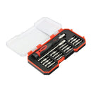 TIMCO Hand Tools Timco Precision Srewdriver And Bit Set, Premium Soft Grip Handle With Interchangable Driver Bits For Multiple Intricate Fastener Applications In A Hard Plastic Case - 18 Pieces - Pack Qty - 1 Ea