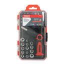 TIMCO Hand Tools Timco Ratcheting Screwdriver & Bit Set, Anti-Slip Handle With Long Lasting Ratcheting Mechanism With Assorted Driver Bits And Sockets - 46 Pieces - Pack Qty - 1 Ea