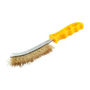 TIMCO Hand Tools TIMCO Yellow Handle Wire Brush Brass - 255mm