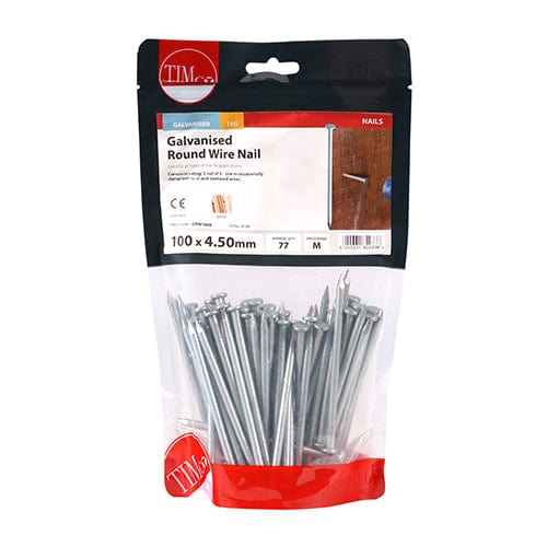 TIMCO Nails 100 x 4.50 / 1 / TIMbag TIMCO Round Wire Nail Galvanised