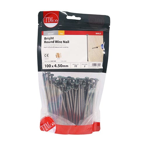 TIMCO Nails 100 x 4.50 / 1 / TIMbag TIMCO Round Wire Nails Bright
