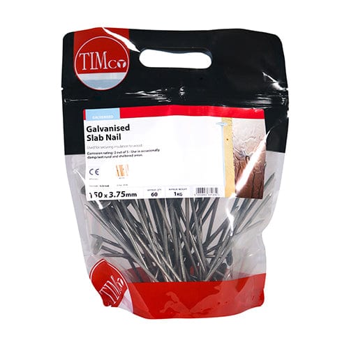 TIMCO Nails 150 x 3.75 / 1 / TIMbag TIMCO Slab Nails Galvanised