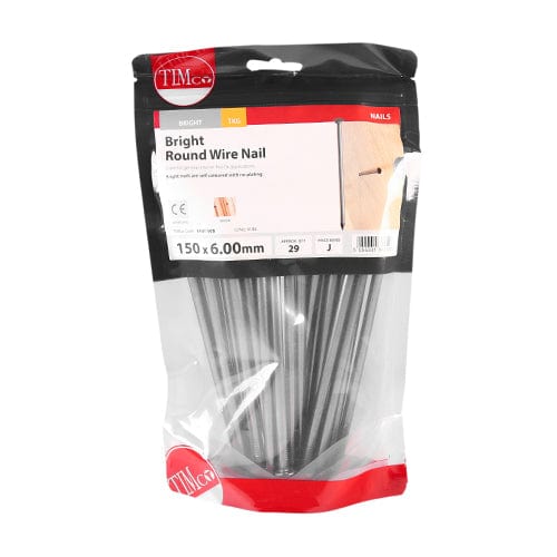 TIMCO Nails 150 x 6.00 / 1 / TIMbag TIMCO Round Wire Nails Bright