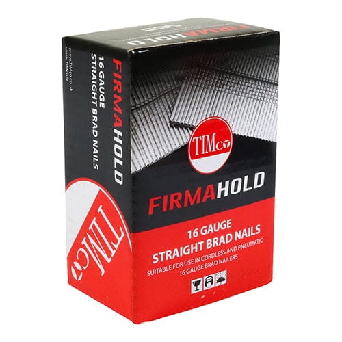 TIMCO Nails 16g x 25 / 2000 TIMCO FirmaHold Collated 16 Gauge Straight A2 Stainless Steel Brad Nails