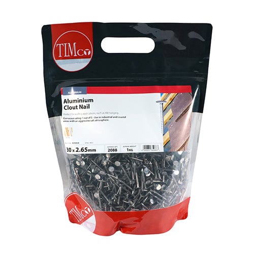TIMCO Nails 30 x 2.65 / 1 / TIMbag TIMCO Clout Nails Aluminium