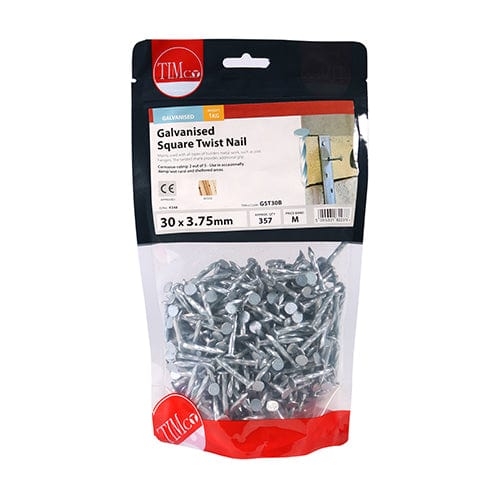 TIMCO Nails 30 x 3.75 / 1 / TIMbag TIMCO Square Twist Nails Galvanised