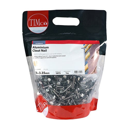 TIMCO Nails 38 x 3.35 / 1 / TIMbag TIMCO Clout Nails Aluminium