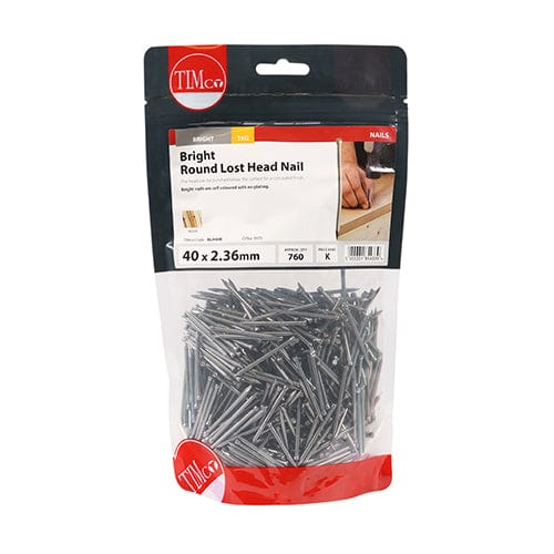TIMCO Nails 40 x 2.36 / 1 / TIMbag TIMCO Round Lost Head Nails Bright