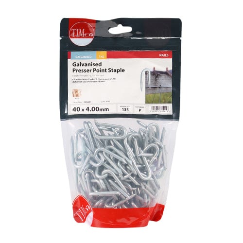 TIMCO Nails 40 x 4.00 / 1 / TIMbag TIMCO Presser Point Staples Galvanised