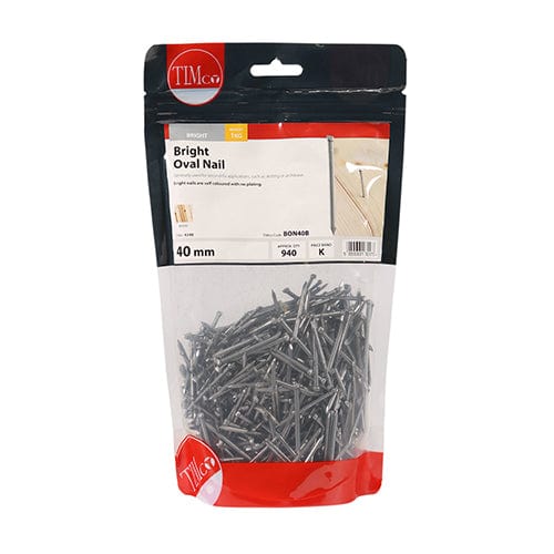 TIMCO Nails 40mm / 1 / TIMbag TIMCO Oval Nails Bright
