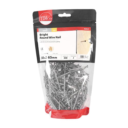 TIMCO Nails 50 x 2.65 / 1 / TIMbag TIMCO Round Wire Nails Bright
