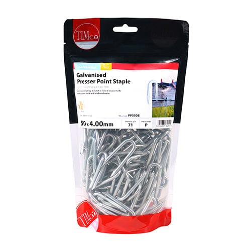 TIMCO Nails 50 x 4.00 / 1 / TIMbag TIMCO Presser Point Staples Galvanised