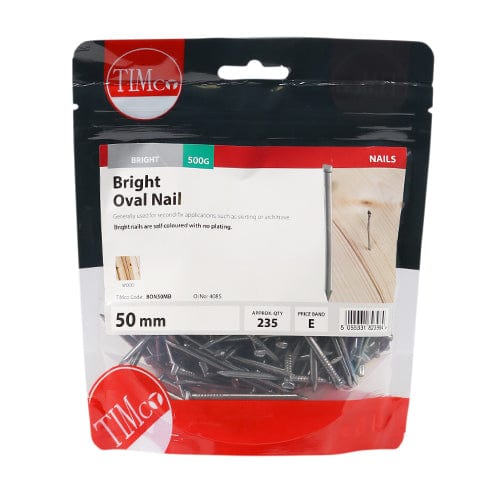 TIMCO Nails 50mm / 0.5 / TIMbag TIMCO Oval Nails Bright